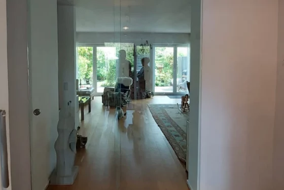 Glasschiebetür Wohnbereich