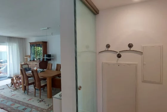 Glasschiebetür Wohnbereich