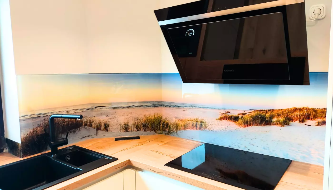 Küchenrückwand Glas mit Motiv