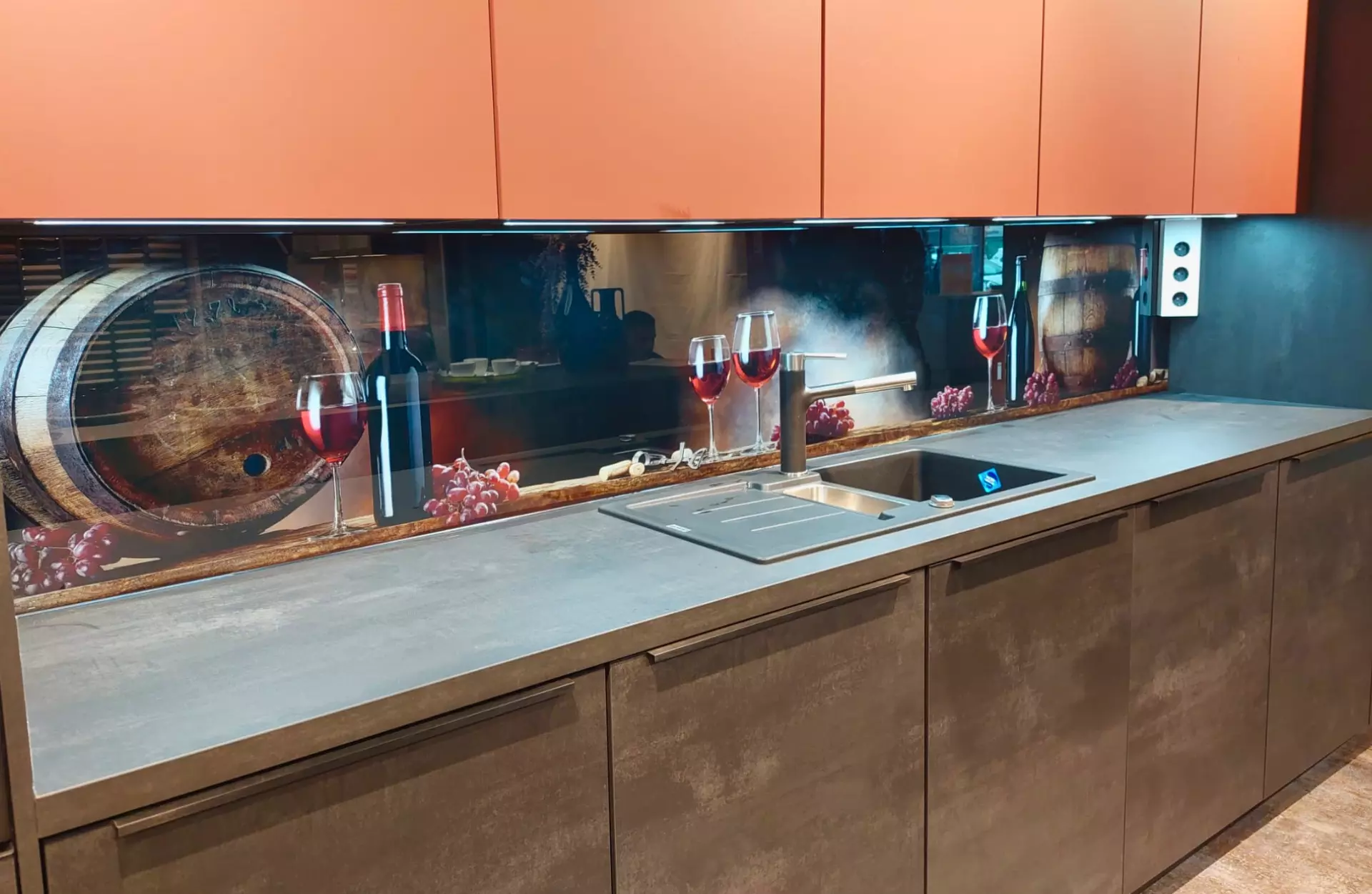 Küchenrückwand Glas mit Motiv