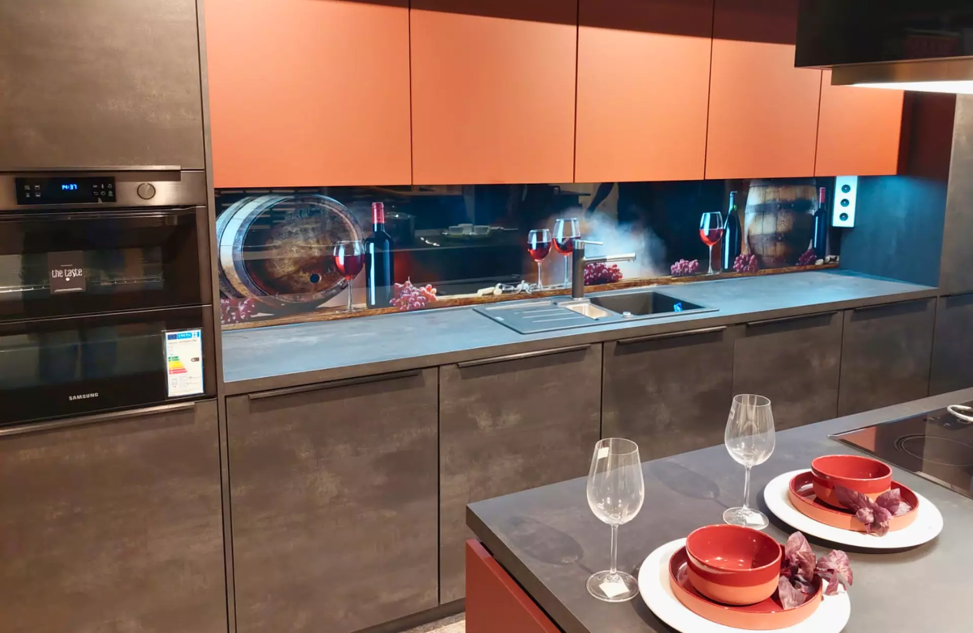 Küchenrückwand Glas mit Motiv