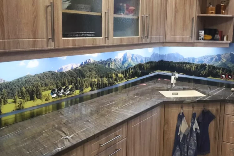 Küchenrückwand Glas mit Motiv