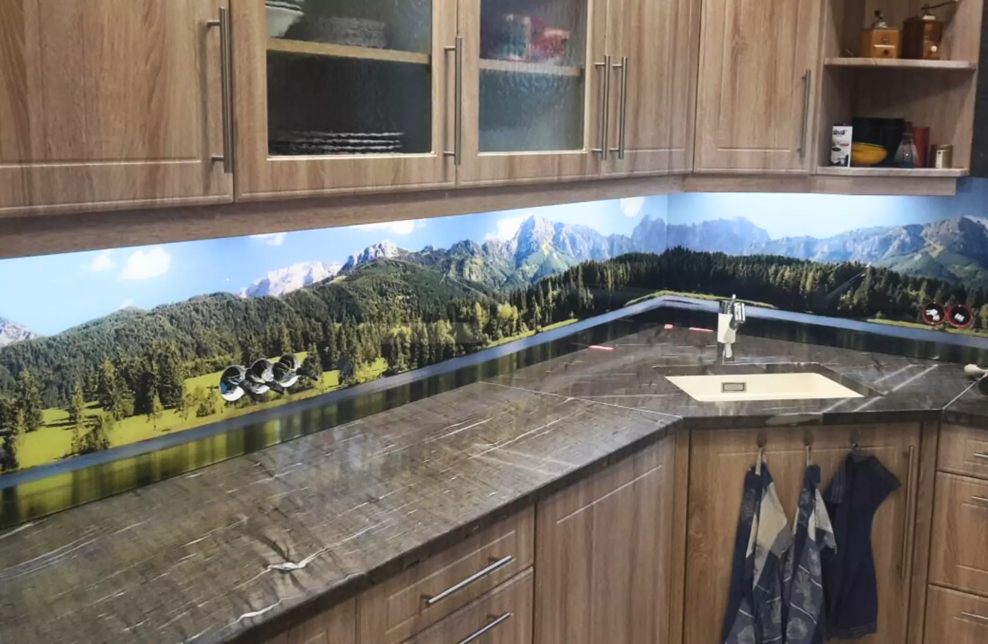 Küchenrückwand Glas mit Motiv