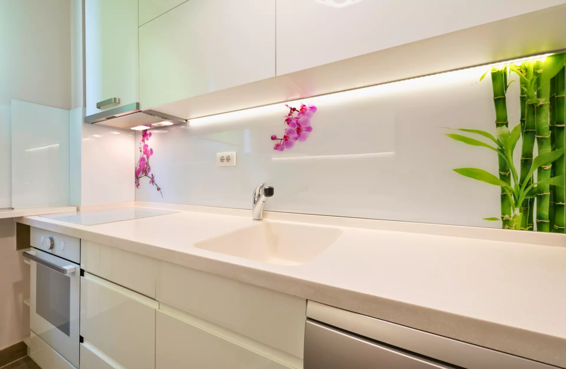 Küchenrückwand Glas mit Motiv
